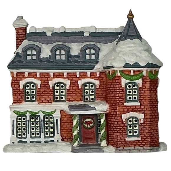 Vintage The Old Granville Place House Light Up Porcelain Village Limited Edition - Picture 5 of 16